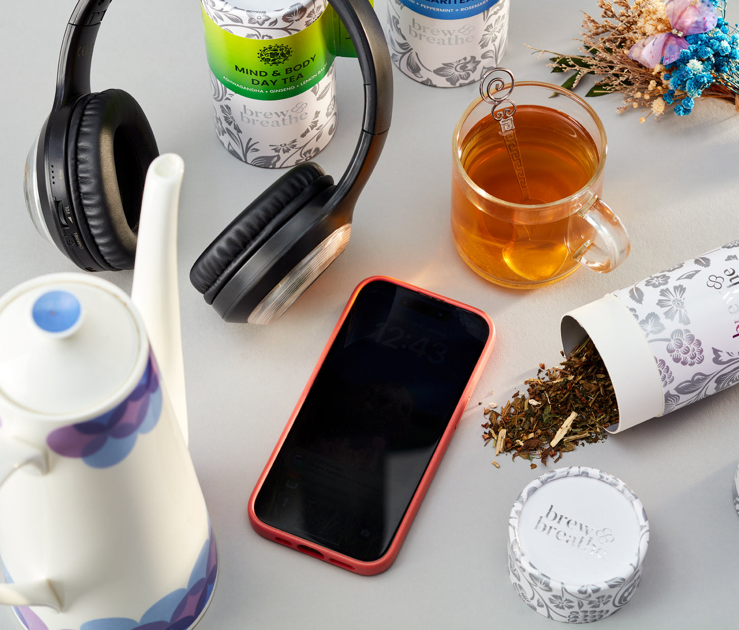 Mind & Body Day Tea with Ashwagandha, Ginseng and Lemon Balm